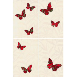 Papillons 4 Crema 27x41,5