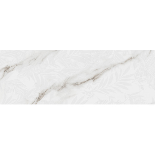 Керамическая плитка Carrara Leaves Wht 90 Gloss 31,6x90