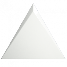 Triangle Cascade White Glossy