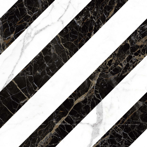 Керамогранит Allmarble Decoro Lu StatuarioAltissimoStLaurent