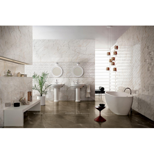 Керамическая плитка Allmarble Wall Golden White Struttura Pave Satin D