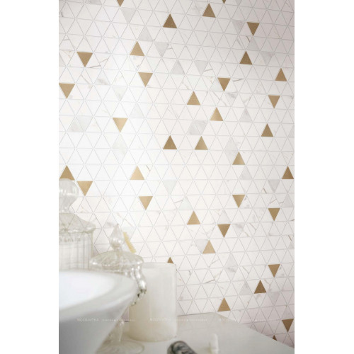 Керамическая плитка Allmarble Wall Golden White Struttura Pave Lu D