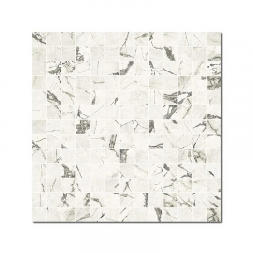 Керамогранитная мозаика Caesar Anima Ever Com. F Magnificent White 30x30 Luc