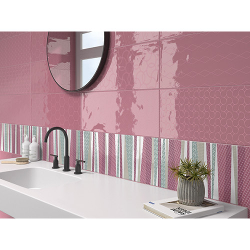 Decor diverso rosa slimrect pri