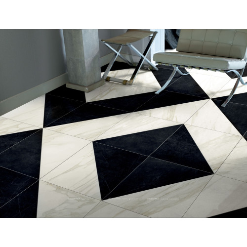 Керамическая плитка Evolutionmarble Riv Calacatta Oro Strutt Rett